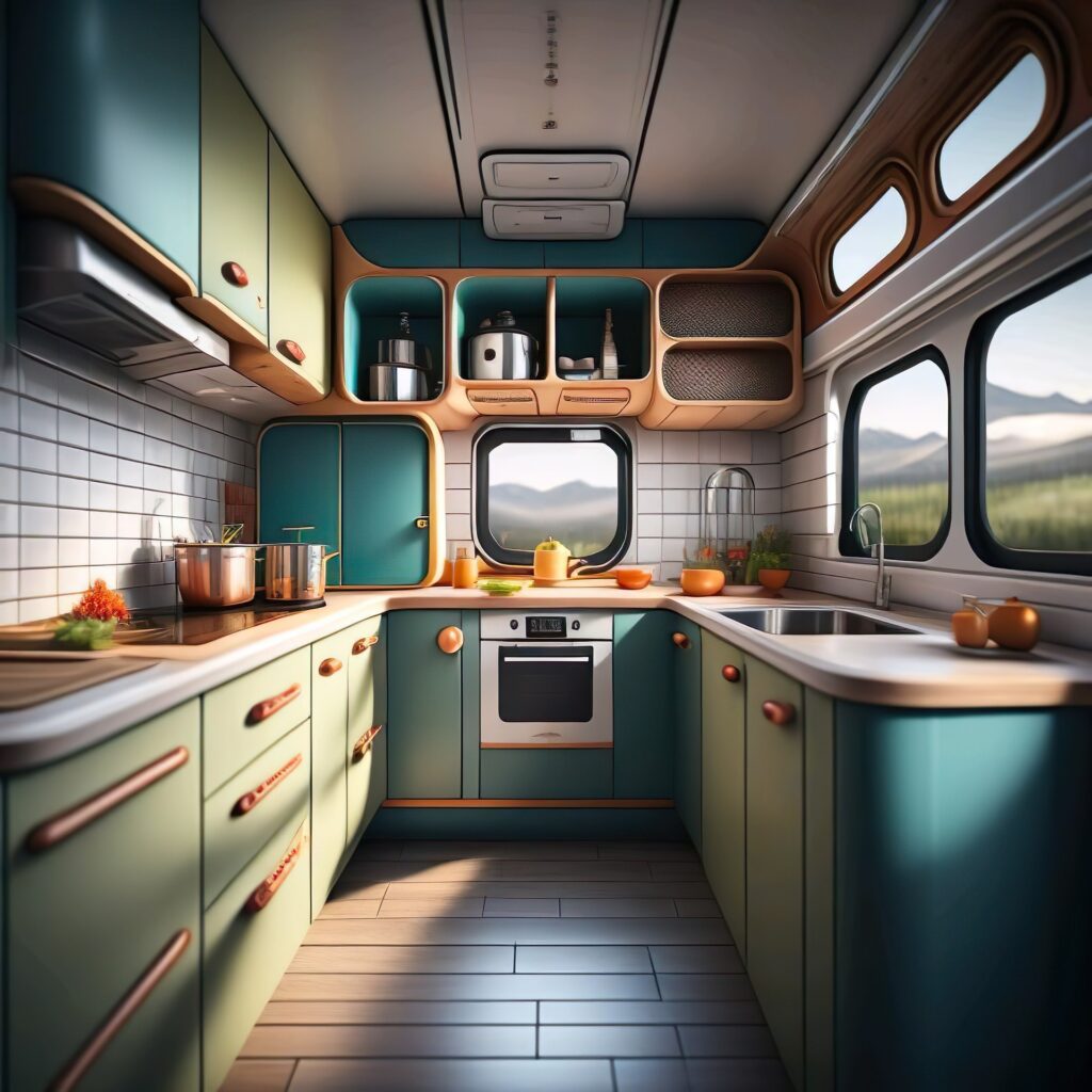Traumküche in einem Camper